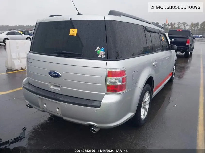 2014 Ford Flex Se VIN: 2FMGK5B85EBD10896 Lot: 40852196