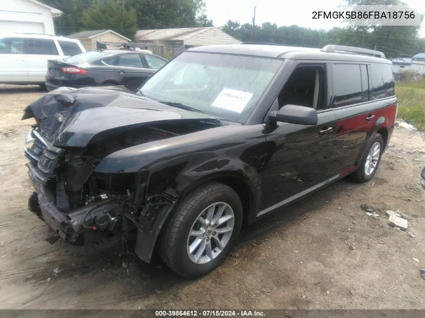 2FMGK5B86FBA18756 2015 Ford Flex Se