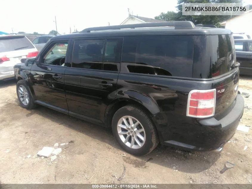 2FMGK5B86FBA18756 2015 Ford Flex Se