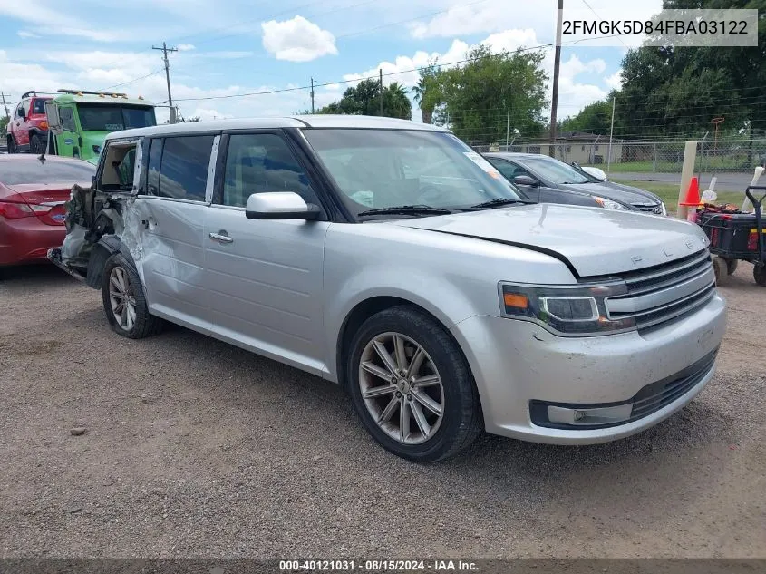 2015 Ford Flex Limited VIN: 2FMGK5D84FBA03122 Lot: 40121031