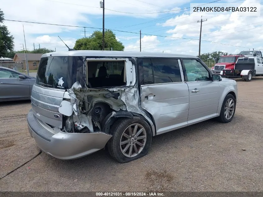 2FMGK5D84FBA03122 2015 Ford Flex Limited