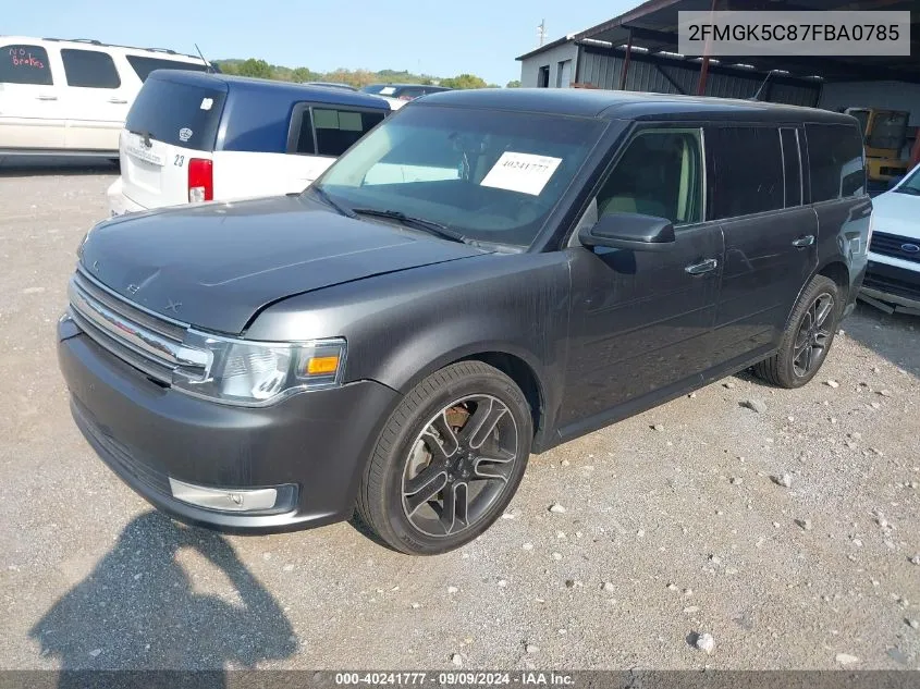 2015 Ford Flex Sel VIN: 2FMGK5C87FBA0785 Lot: 40241777