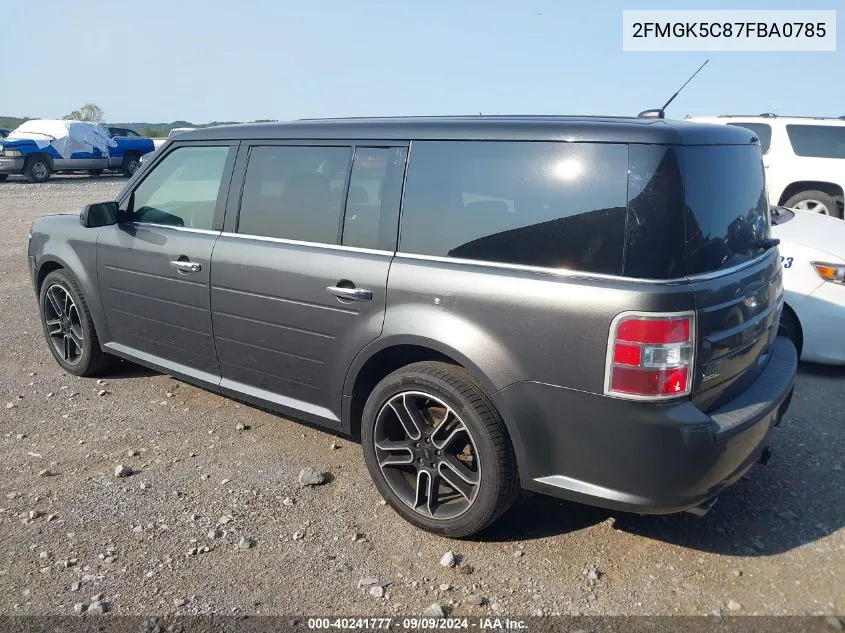 2015 Ford Flex Sel VIN: 2FMGK5C87FBA0785 Lot: 40241777