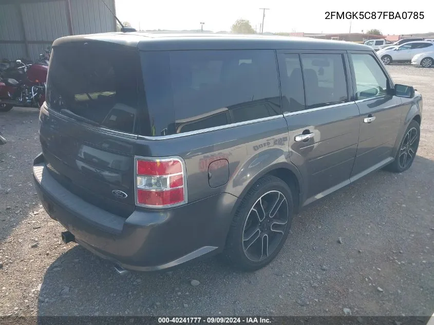 2015 Ford Flex Sel VIN: 2FMGK5C87FBA0785 Lot: 40241777