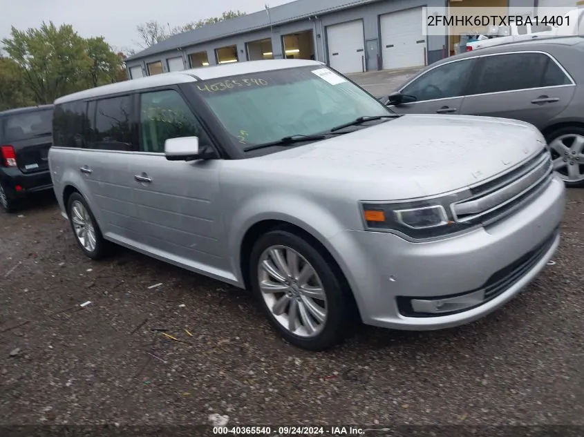 2015 Ford Flex Limited VIN: 2FMHK6DTXFBA14401 Lot: 40365540