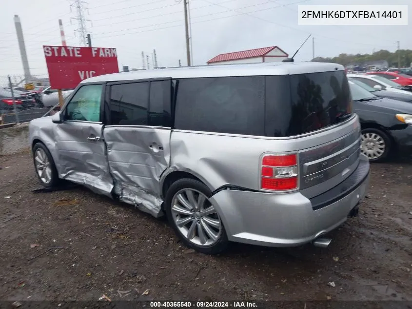 2015 Ford Flex Limited VIN: 2FMHK6DTXFBA14401 Lot: 40365540