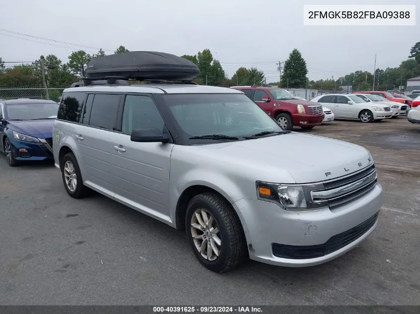 2015 Ford Flex Se VIN: 2FMGK5B82FBA09388 Lot: 40391625