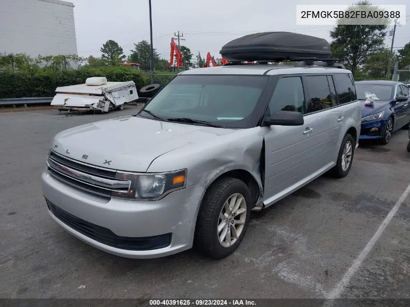 2015 Ford Flex Se VIN: 2FMGK5B82FBA09388 Lot: 40391625