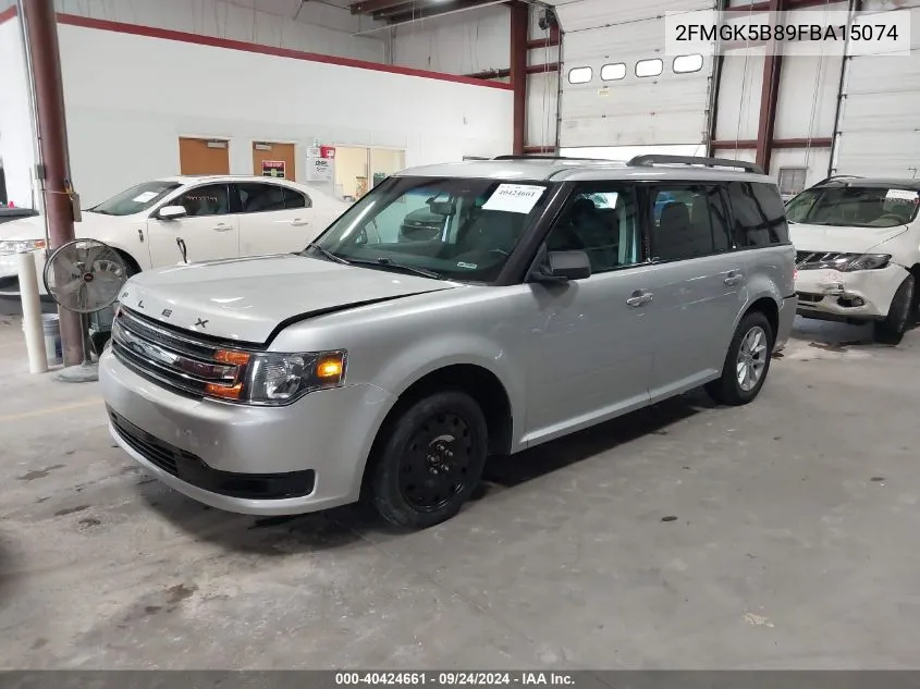 2015 Ford Flex Se VIN: 2FMGK5B89FBA15074 Lot: 40424661