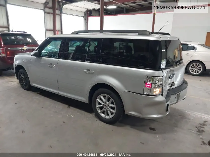 2015 Ford Flex Se VIN: 2FMGK5B89FBA15074 Lot: 40424661