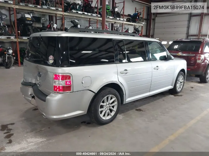 2015 Ford Flex Se VIN: 2FMGK5B89FBA15074 Lot: 40424661