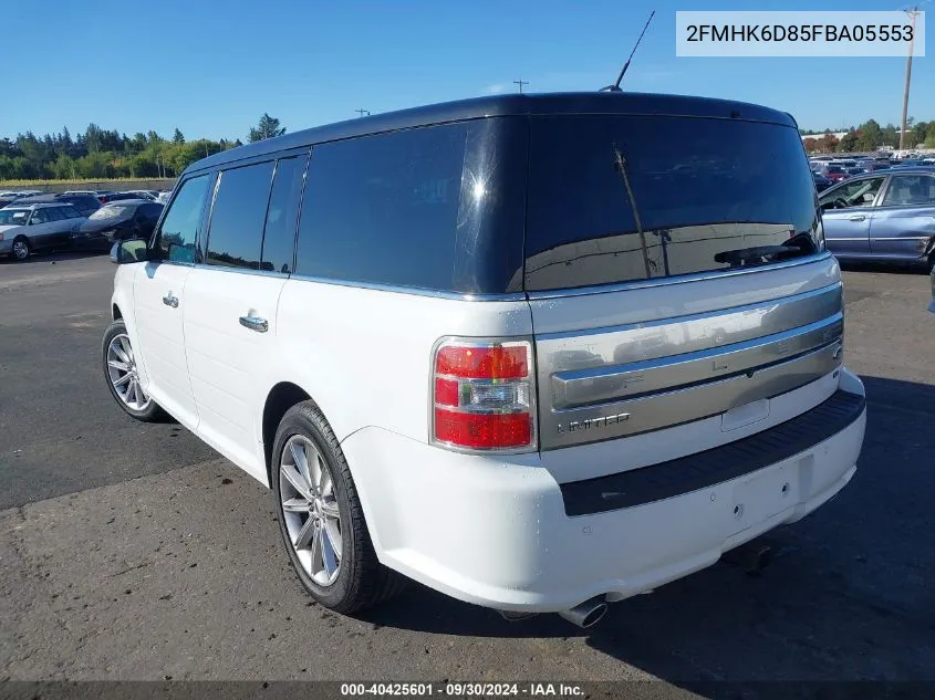 2015 Ford Flex Limited VIN: 2FMHK6D85FBA05553 Lot: 40425601