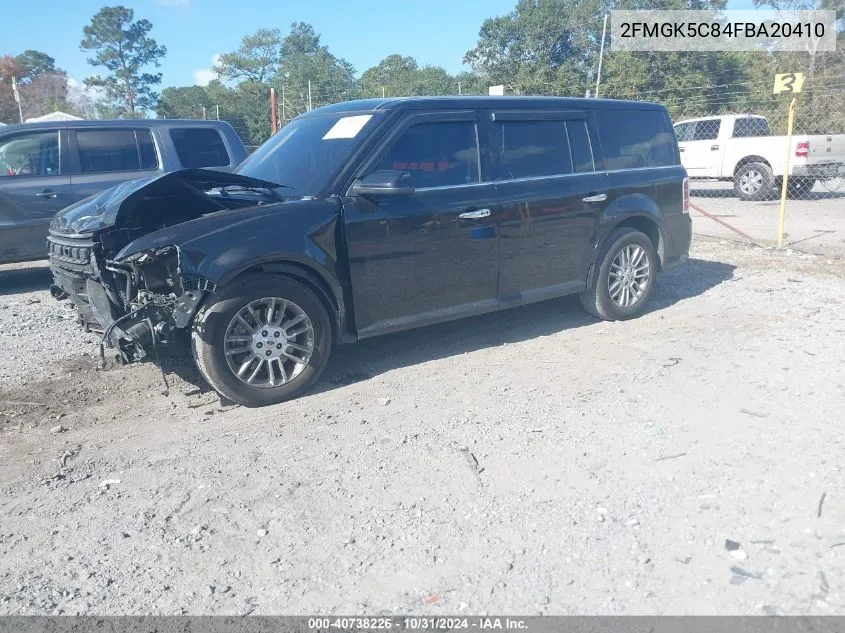 2015 Ford Flex Sel VIN: 2FMGK5C84FBA20410 Lot: 40738226