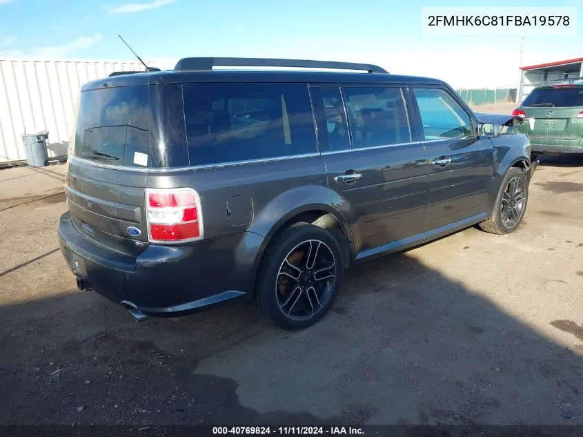 2015 Ford Flex Sel VIN: 2FMHK6C81FBA19578 Lot: 40769824