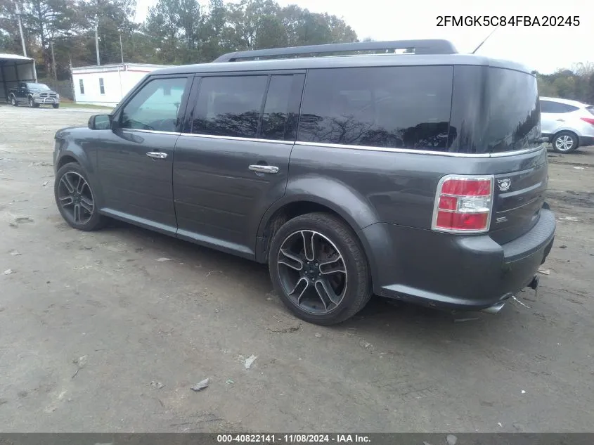 2015 Ford Flex Sel VIN: 2FMGK5C84FBA20245 Lot: 40822141