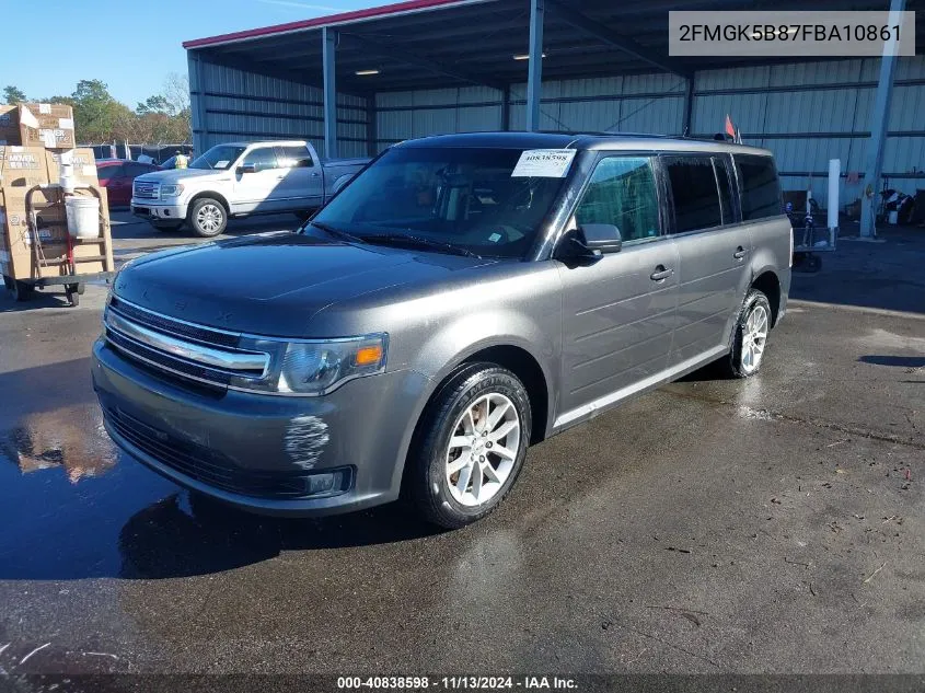 2FMGK5B87FBA10861 2015 Ford Flex Se