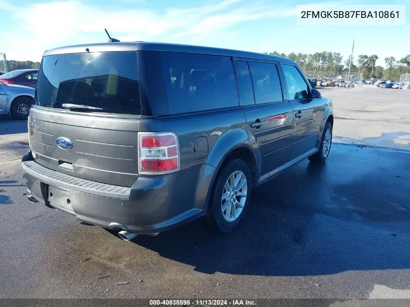 2FMGK5B87FBA10861 2015 Ford Flex Se