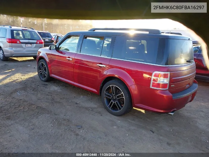 2015 Ford Flex Sel VIN: 2FMHK6C80FBA16297 Lot: 40913448