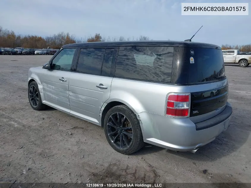 2016 Ford Flex Sel VIN: 2FMHK6C82GBA01575 Lot: 12138619