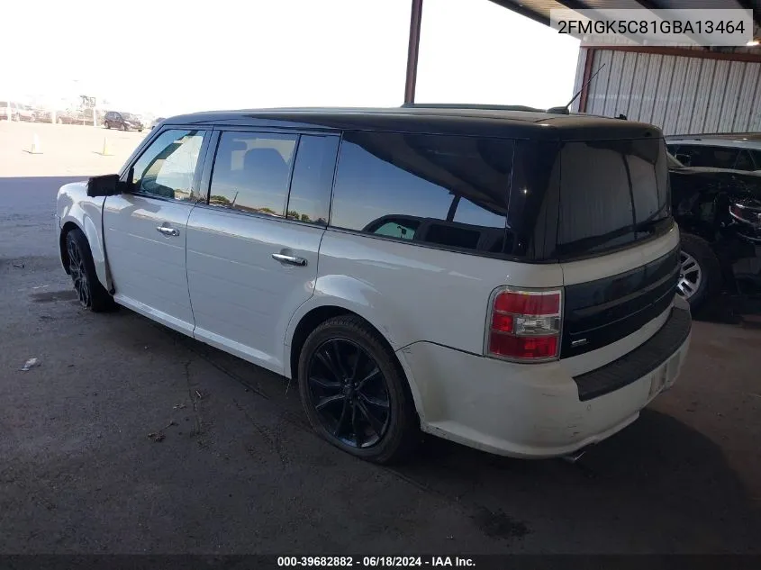 2016 Ford Flex Sel VIN: 2FMGK5C81GBA13464 Lot: 39682882