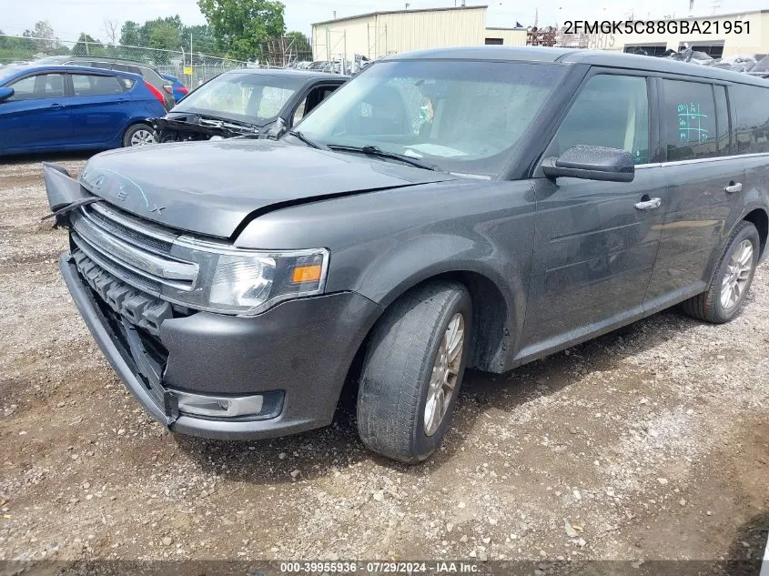 2016 Ford Flex Sel VIN: 2FMGK5C88GBA21951 Lot: 39955936