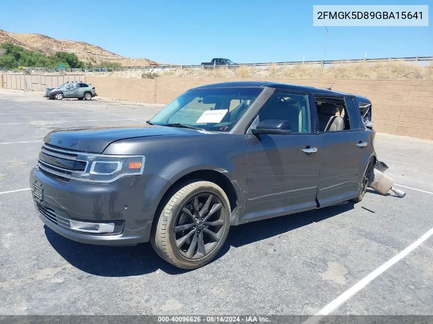 2016 Ford Flex Limited VIN: 2FMGK5D89GBA15641 Lot: 40096626