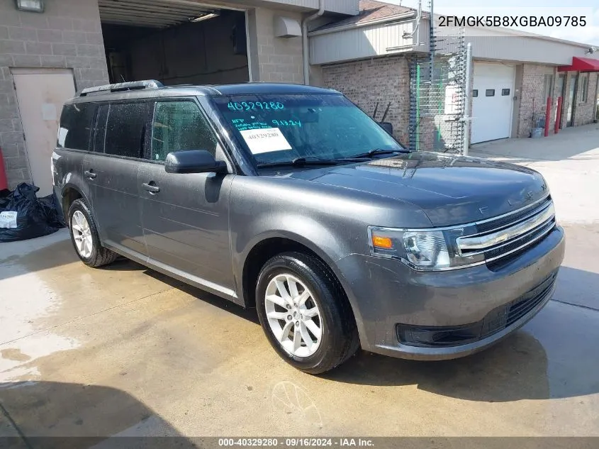 2016 Ford Flex Se VIN: 2FMGK5B8XGBA09785 Lot: 40329280