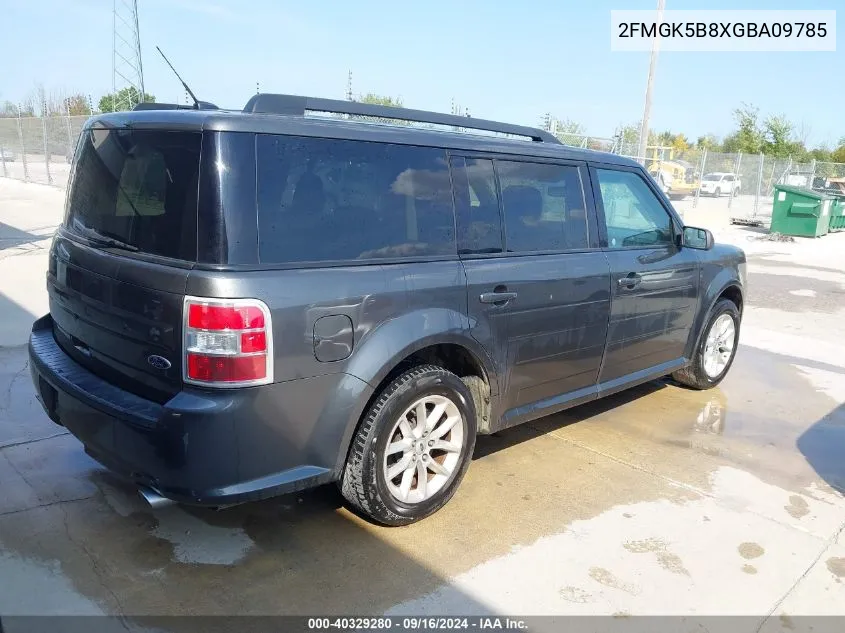 2016 Ford Flex Se VIN: 2FMGK5B8XGBA09785 Lot: 40329280