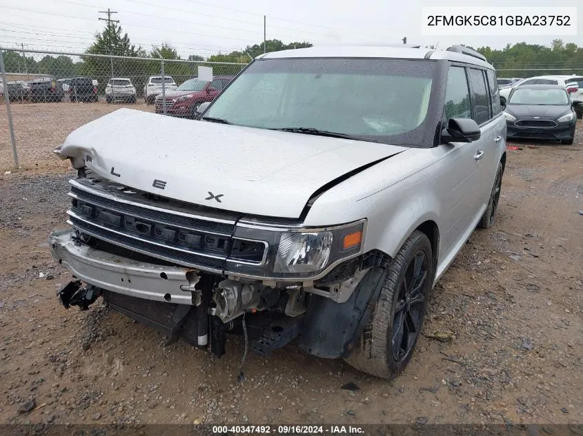 2016 Ford Flex Sel VIN: 2FMGK5C81GBA23752 Lot: 40347492