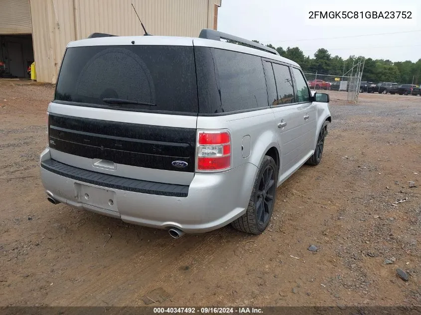 2016 Ford Flex Sel VIN: 2FMGK5C81GBA23752 Lot: 40347492