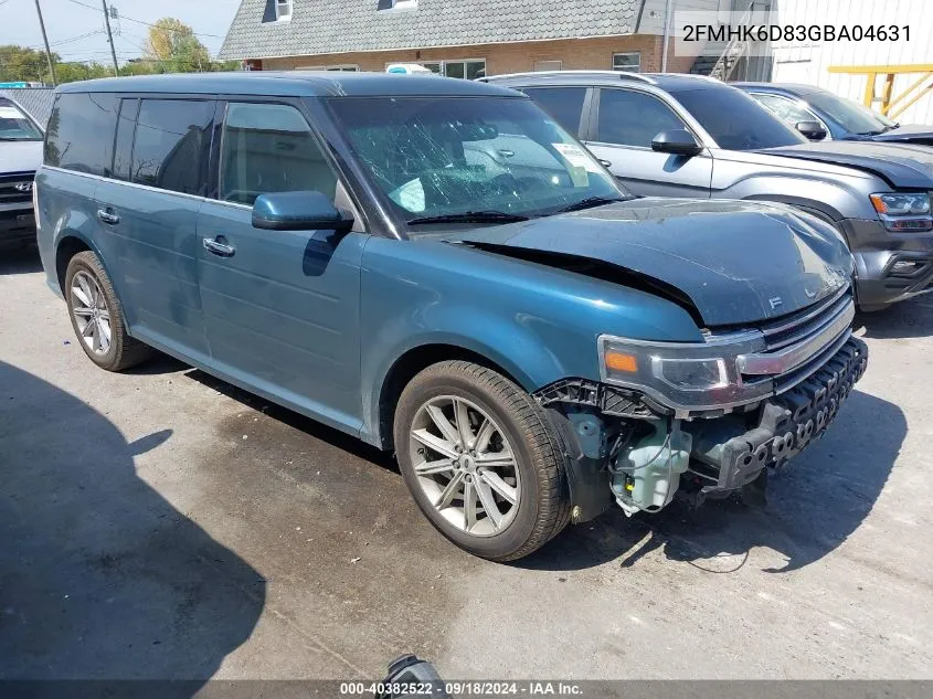 2016 Ford Flex Limited VIN: 2FMHK6D83GBA04631 Lot: 40382522