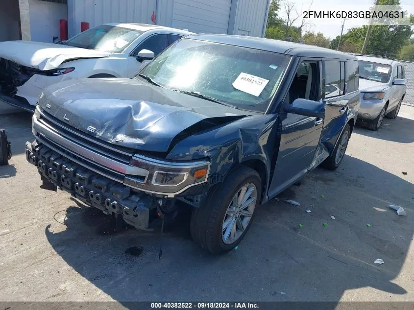 2016 Ford Flex Limited VIN: 2FMHK6D83GBA04631 Lot: 40382522