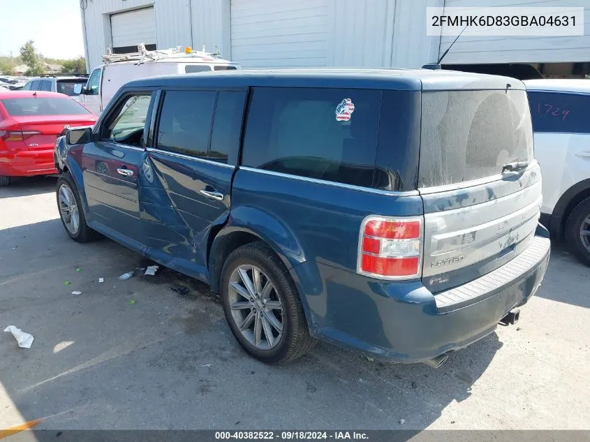 2FMHK6D83GBA04631 2016 Ford Flex Limited