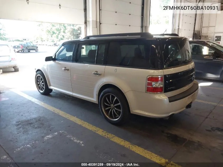 2016 Ford Flex Limited VIN: 2FMHK6DT6GBA10931 Lot: 40391259