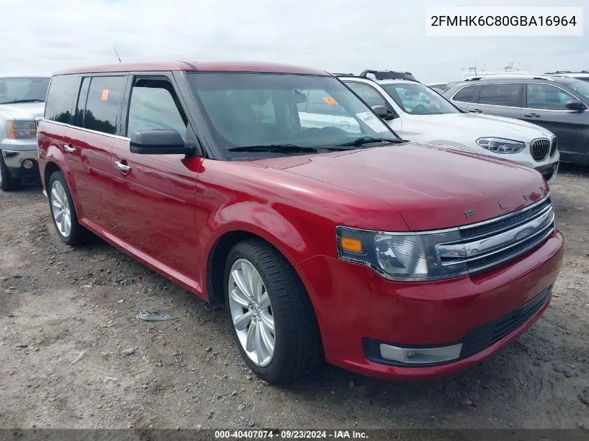 2016 Ford Flex Sel VIN: 2FMHK6C80GBA16964 Lot: 40407074