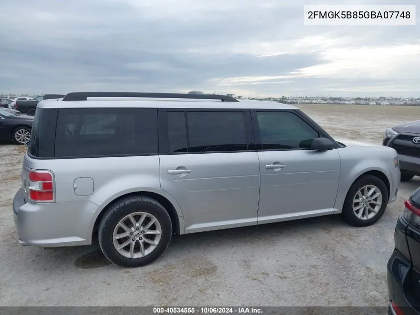 2016 Ford Flex Se VIN: 2FMGK5B85GBA07748 Lot: 40534555