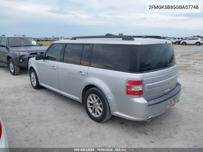 2016 Ford Flex Se VIN: 2FMGK5B85GBA07748 Lot: 40534555