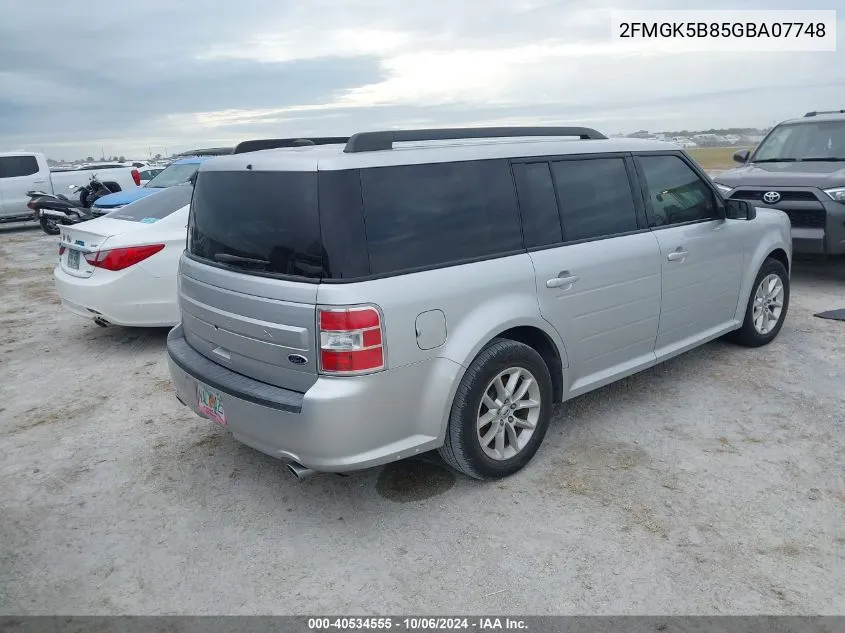 2016 Ford Flex Se VIN: 2FMGK5B85GBA07748 Lot: 40534555