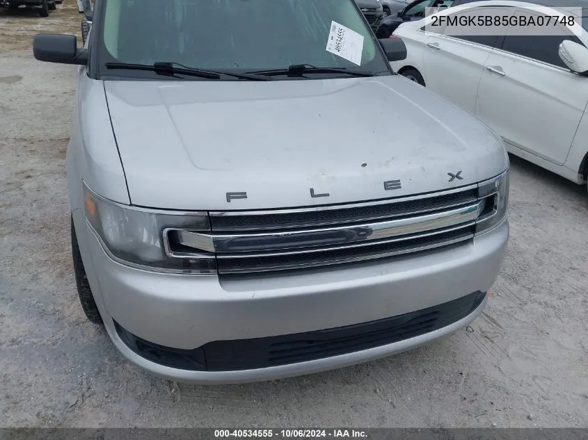 2016 Ford Flex Se VIN: 2FMGK5B85GBA07748 Lot: 40534555