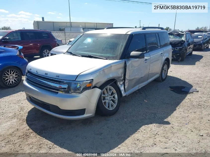 2016 Ford Flex Se VIN: 2FMGK5B83GBA19719 Lot: 40688466