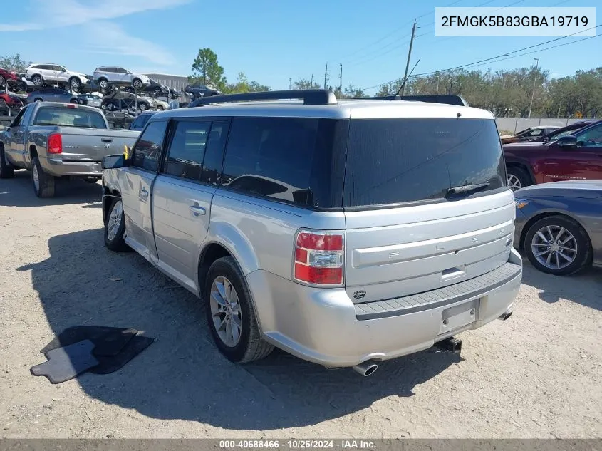 2016 Ford Flex Se VIN: 2FMGK5B83GBA19719 Lot: 40688466