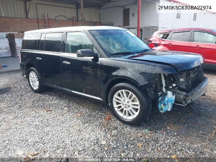 2016 Ford Flex Sel VIN: 2FMGK5C83GBA22974 Lot: 40698303