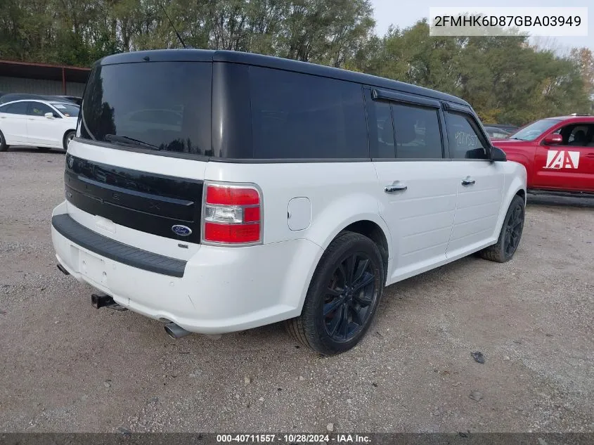 2016 Ford Flex Limited VIN: 2FMHK6D87GBA03949 Lot: 40711557