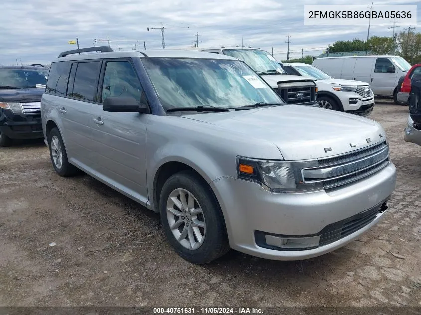 2016 Ford Flex Se VIN: 2FMGK5B86GBA05636 Lot: 40751631