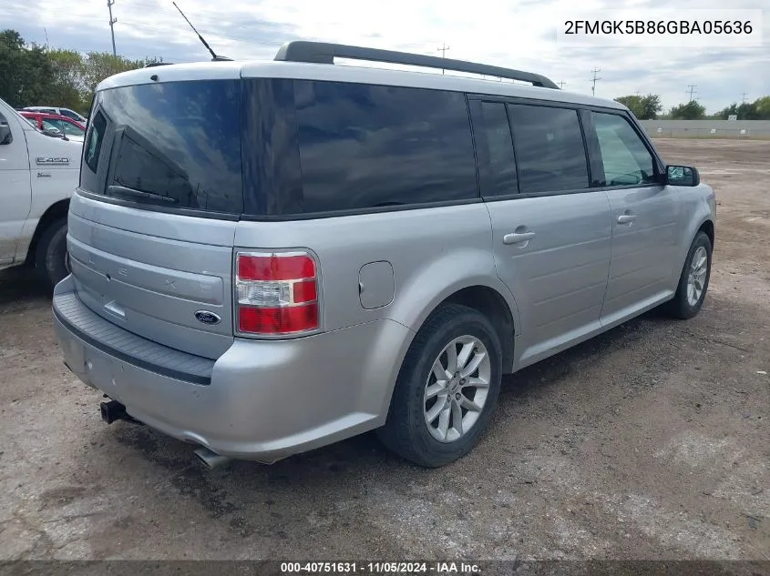 2016 Ford Flex Se VIN: 2FMGK5B86GBA05636 Lot: 40751631