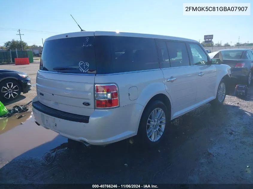 2016 Ford Flex Sel VIN: 2FMGK5C81GBA07907 Lot: 40766246