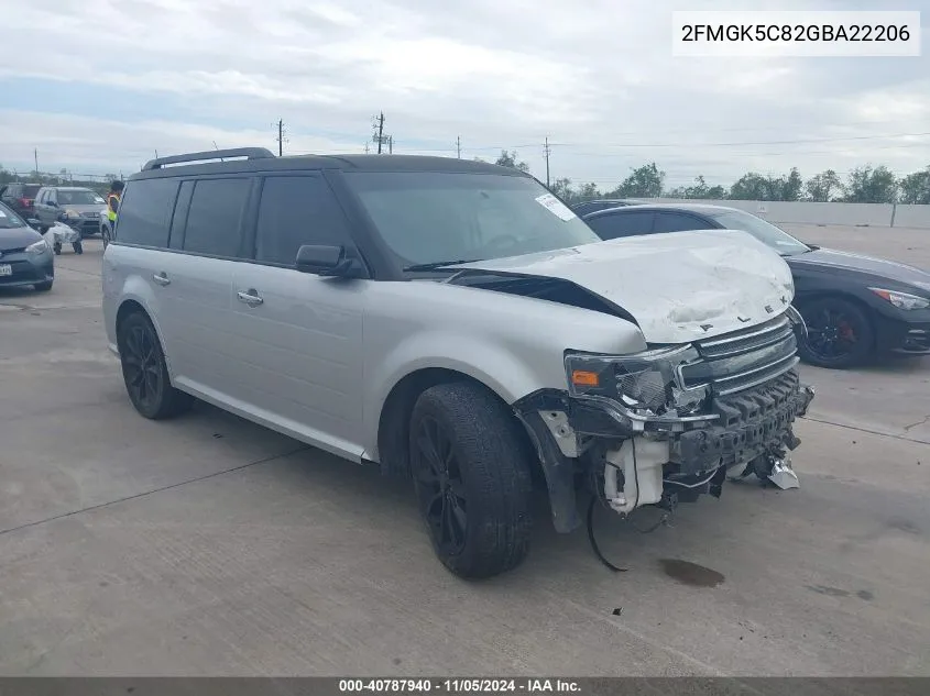 2FMGK5C82GBA22206 2016 Ford Flex Sel