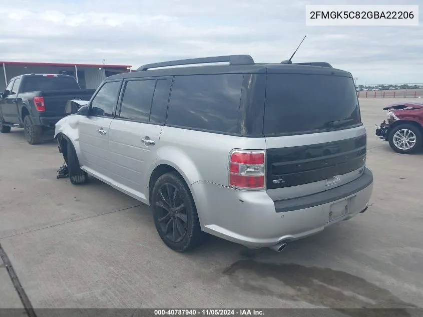 2FMGK5C82GBA22206 2016 Ford Flex Sel