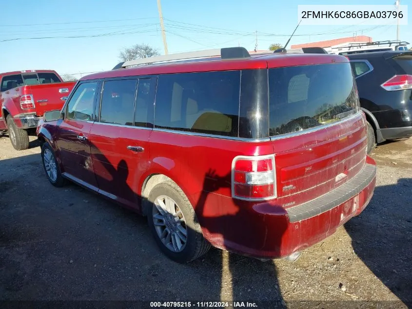 2016 Ford Flex Sel VIN: 2FMHK6C86GBA03796 Lot: 40795215