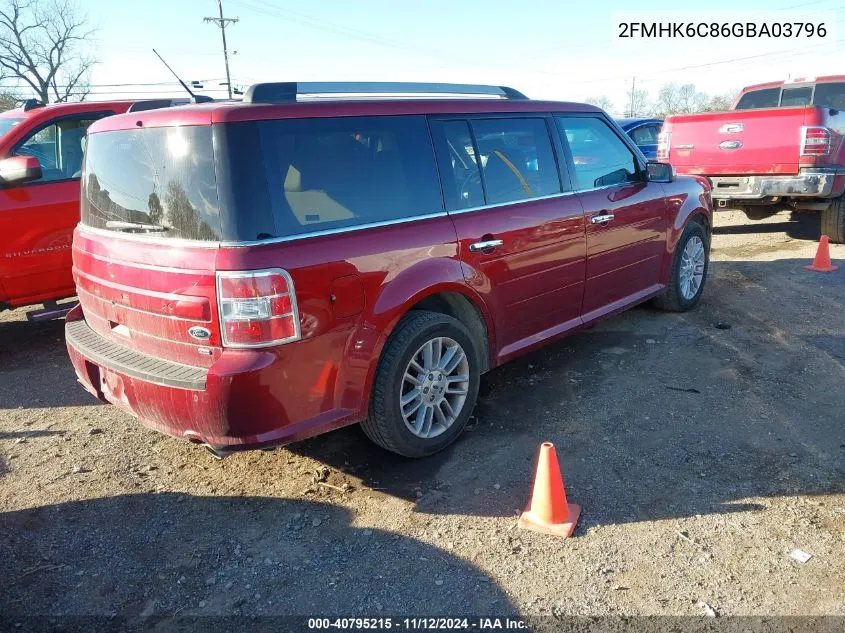 2016 Ford Flex Sel VIN: 2FMHK6C86GBA03796 Lot: 40795215